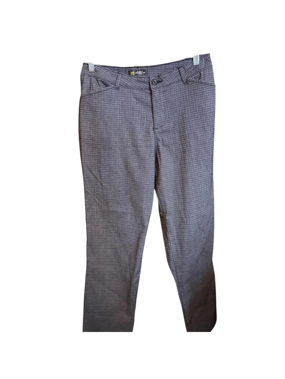 Lee Petites Relaxed Fit Straight Leg Pants Mid Rise